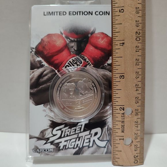 Street Fighter 30th Anniversary Limited Edition Coin Official Capcom Collectible - Picture 3 of 4